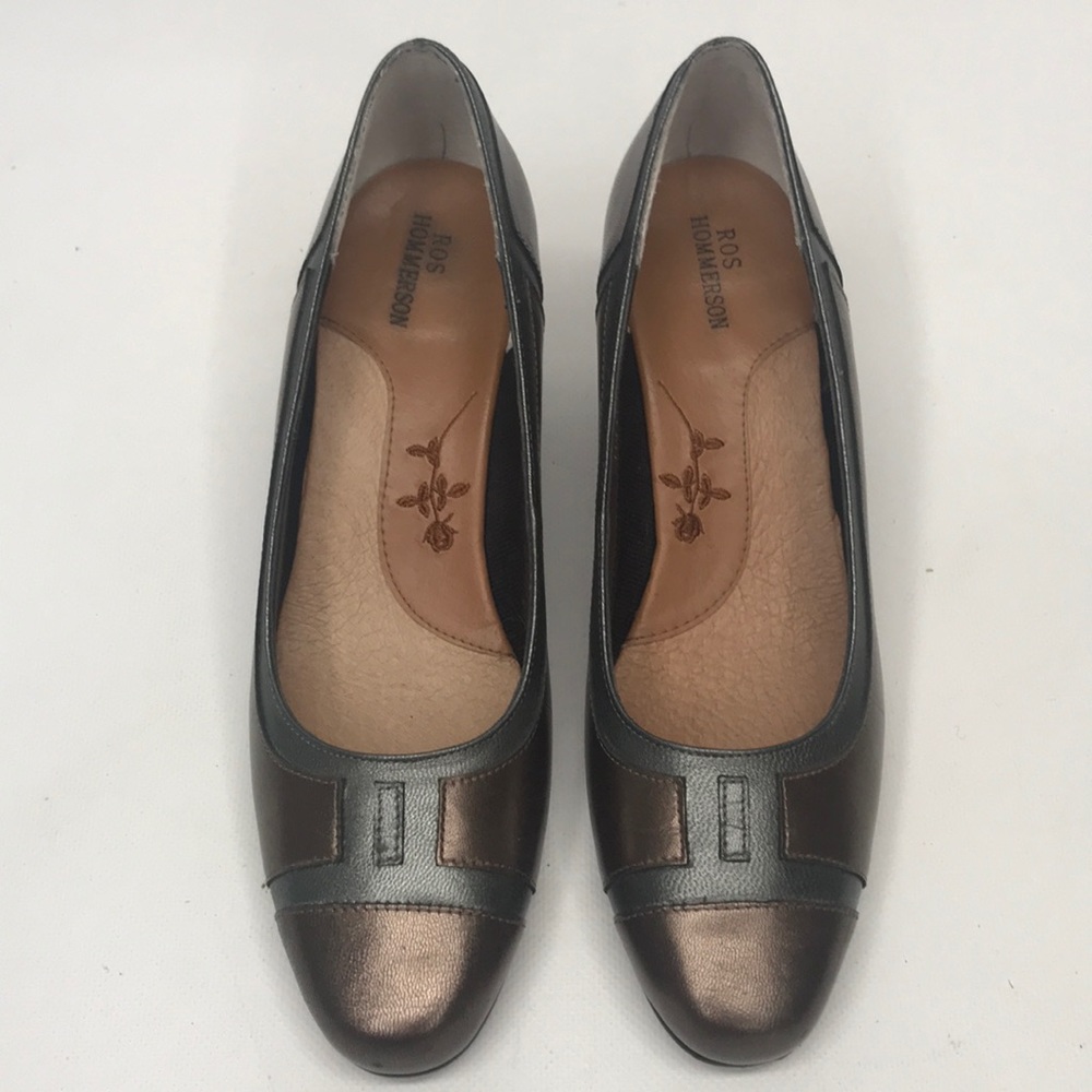 Ros Hommerson Pumps Metallic Two Tone - Picture 2 of 7